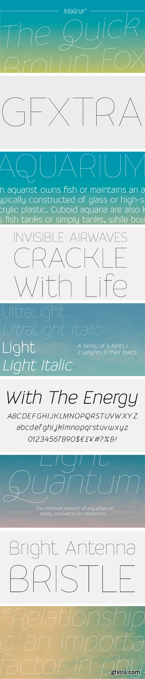 Malina Font Family - 4 Fonts for $70