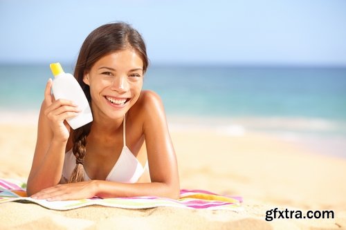 Collection of girls with sunscreen 25 UHQ Jpeg