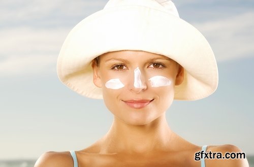 Collection of girls with sunscreen 25 UHQ Jpeg