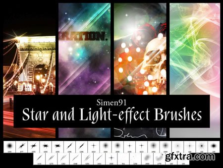 Star and Light Effect Brushes for Photoshop