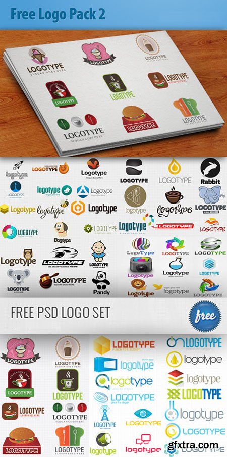 7 PSD Logo Design Templates Package