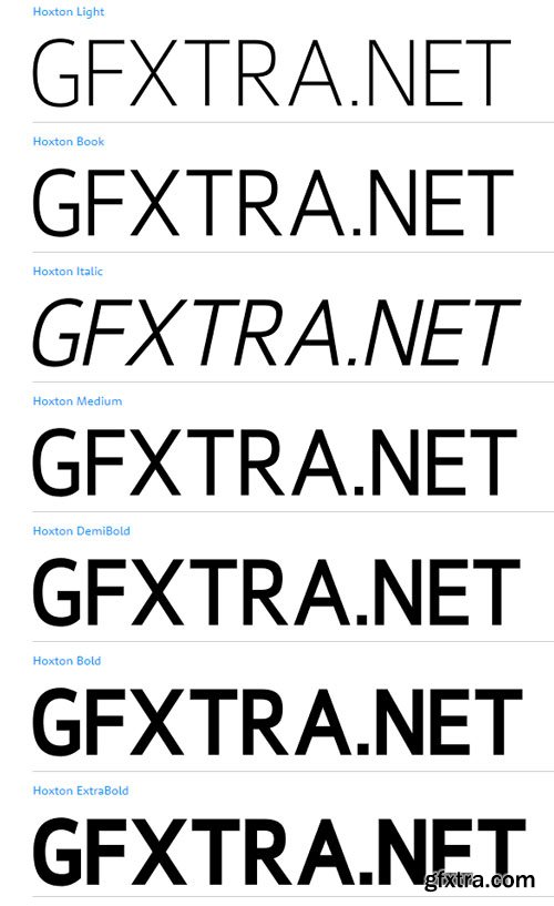 Hoxton Font Family $129