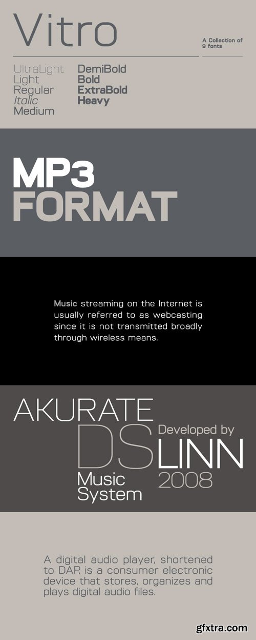 Vitro Font Family $149