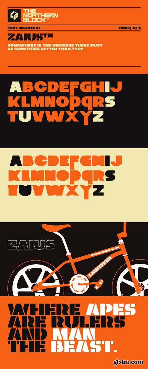 Zaius Font Family $60