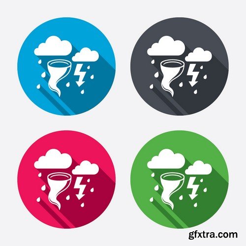 Stock Vectors - Weather 3, 25xEPS