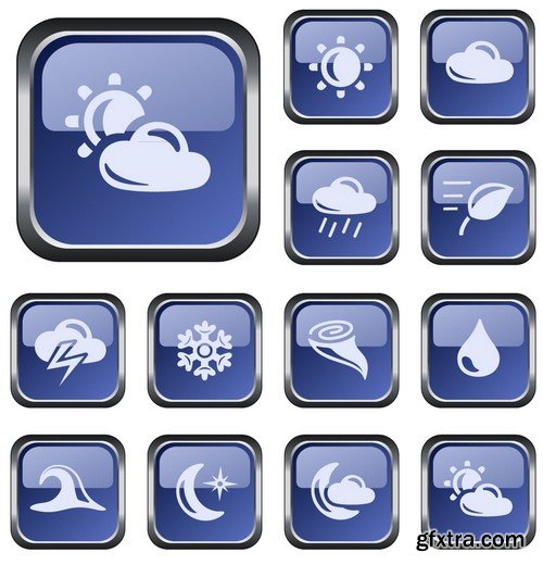 Stock Vectors - Weather 3, 25xEPS