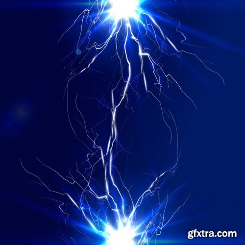 Stock Vectors - Abstract background electric glow, 25xEPS