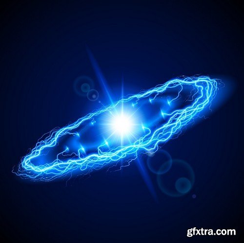 Stock Vectors - Abstract background electric glow, 25xEPS