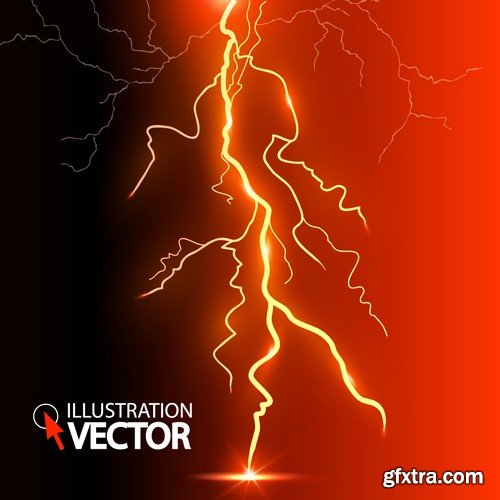 Stock Vectors - Abstract background electric glow, 25xEPS