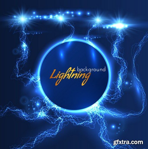 Stock Vectors - Abstract background electric glow, 25xEPS