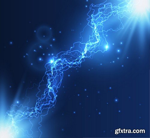 Stock Vectors - Abstract background electric glow, 25xEPS