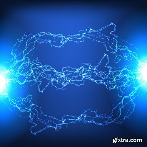 Stock Vectors - Abstract background electric glow, 25xEPS