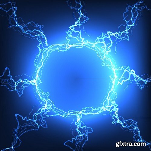 Stock Vectors - Abstract background electric glow, 25xEPS