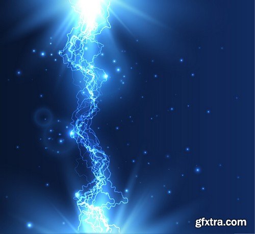 Stock Vectors - Abstract background electric glow, 25xEPS