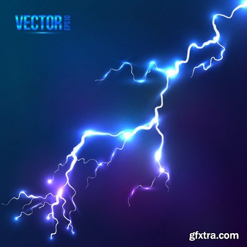 Stock Vectors - Abstract background electric glow, 25xEPS