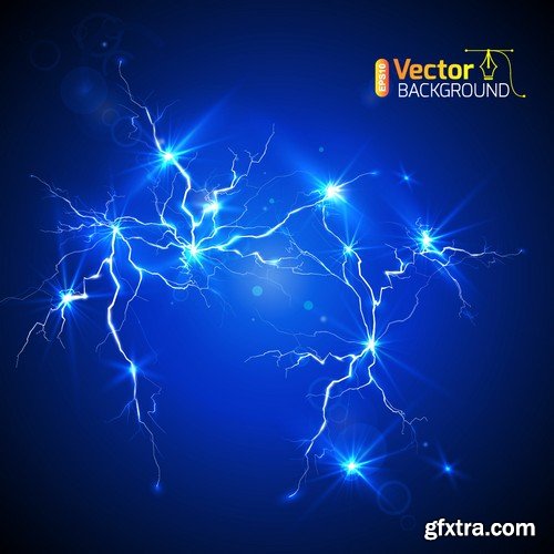 Stock Vectors - Abstract background electric glow, 25xEPS