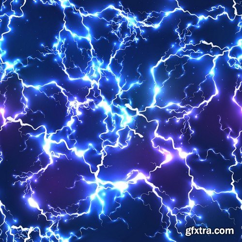 Stock Vectors - Abstract background electric glow, 25xEPS