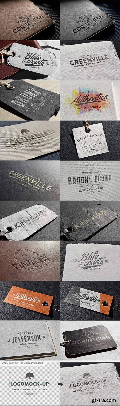 GraphicRiver - 32 Logo Mock-ups Bundle