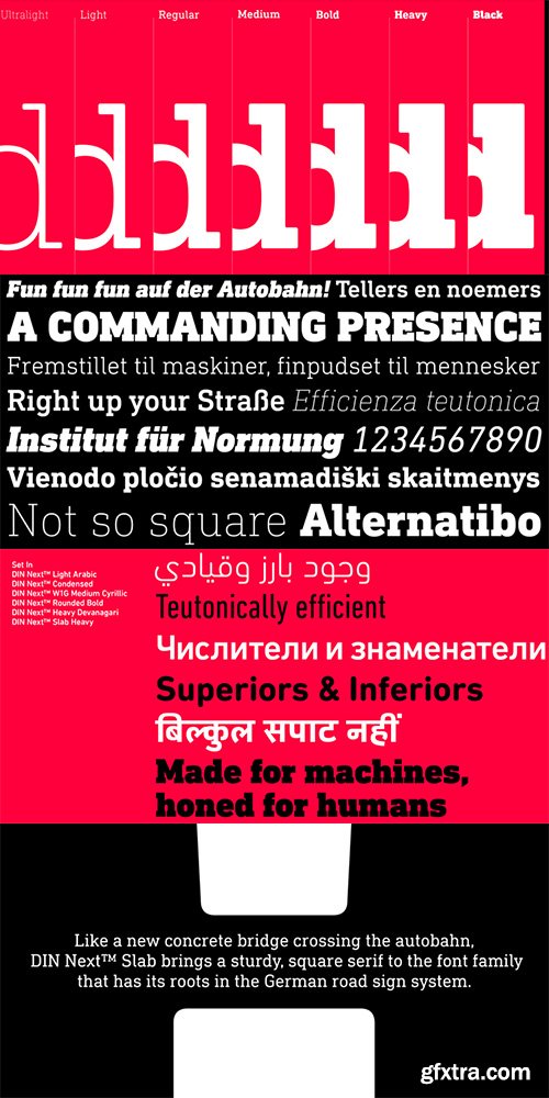 DIN Next Slab Font Family 14 Fonts $686