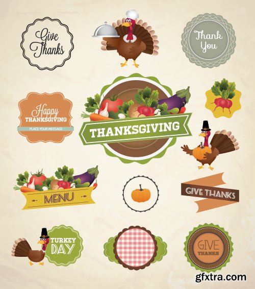 ThanksGiving Celebration Cards 25xEPS