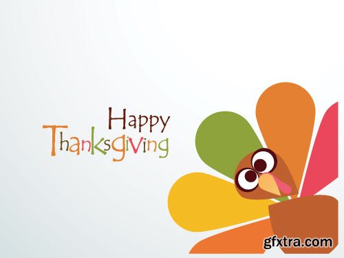 ThanksGiving Celebration Cards 25xEPS