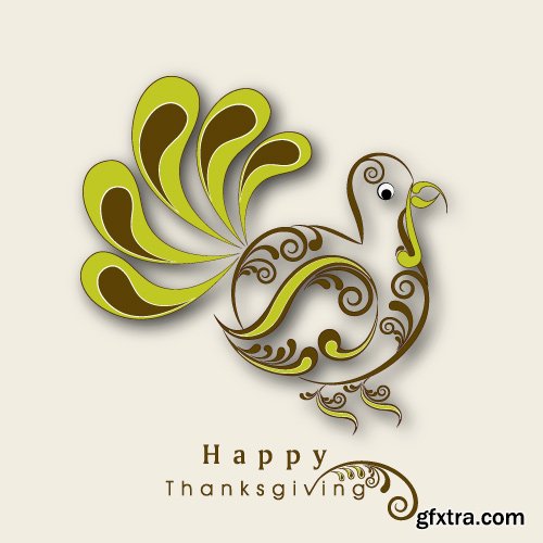 ThanksGiving Celebration Cards 25xEPS