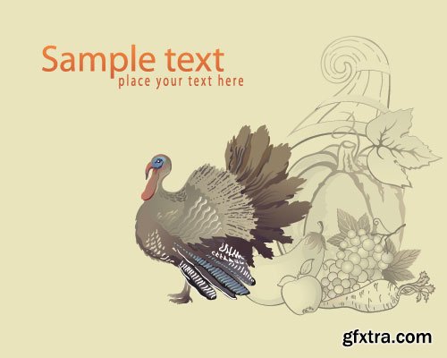 ThanksGiving Celebration Cards 25xEPS