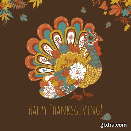 ThanksGiving Celebration Cards 25xEPS