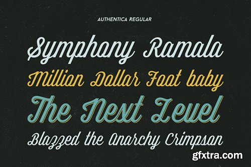 Authentica Font Family 4 Fonts