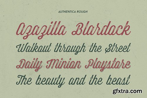 Authentica Font Family 4 Fonts