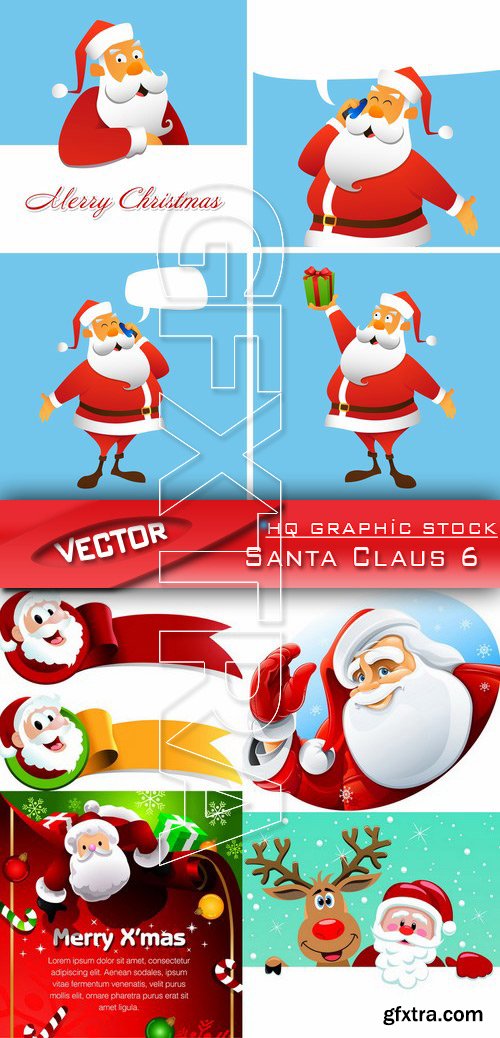 Stock Vector - Santa Claus 6