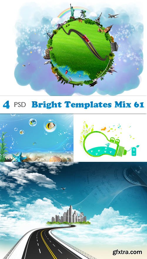 PSD - Bright Templates Mix 61