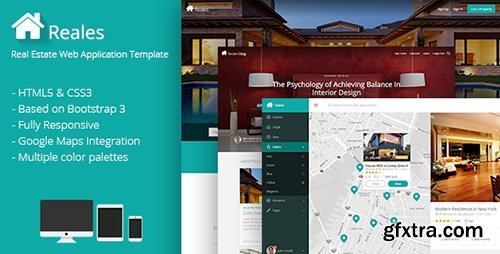 ThemeForest - Reales v1.0 - Real Estate Web Application Template - FULL