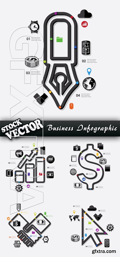 Stock Vector - Business Infographic