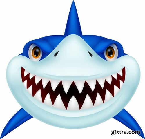 Collection of different cartoon shark 25 Eps