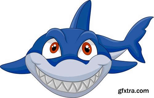 Collection of different cartoon shark 25 Eps