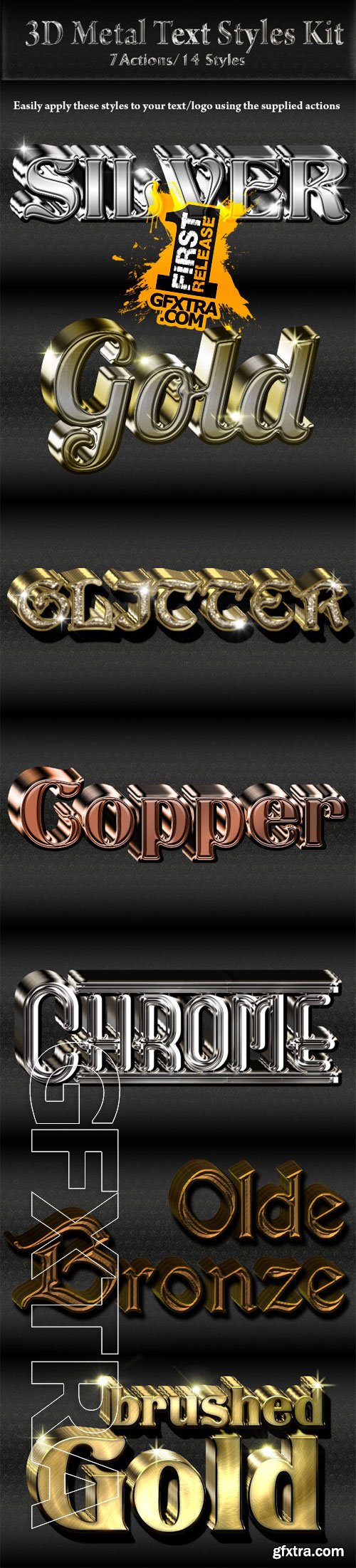 GraphicRiver - 3D Metal Text/Logo Styles Kit 9410770