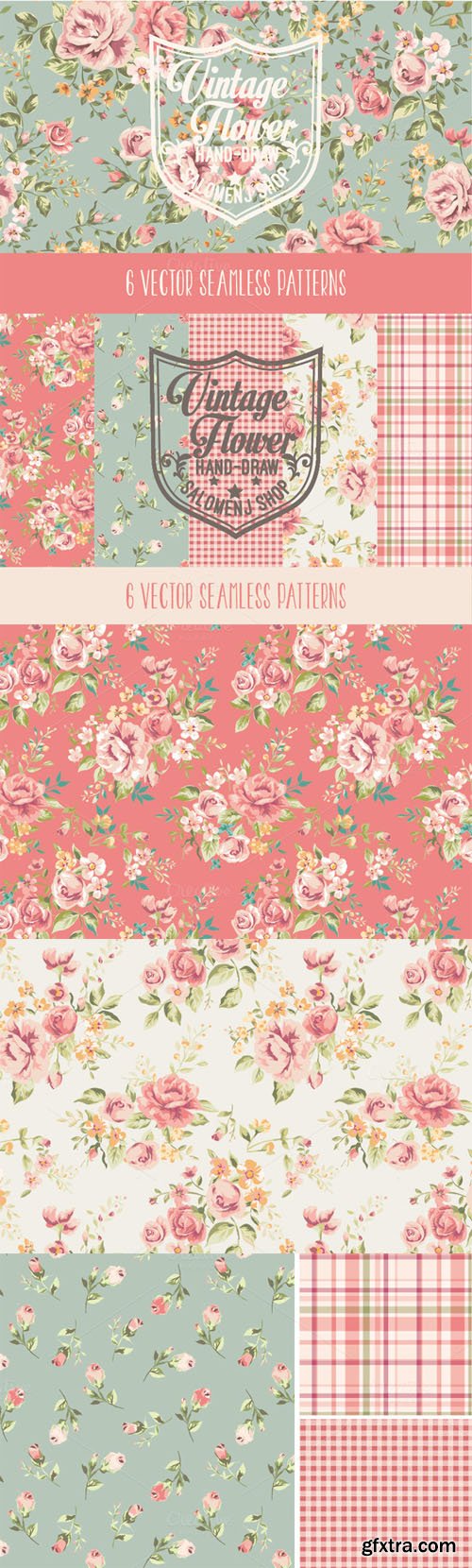 Vintage seamless patterns Vol.1 - Creativemarket 64060