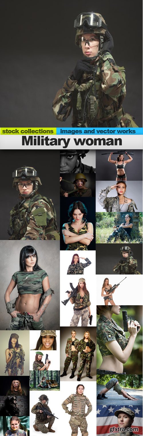 Military woman,25 x UHQ JPEG