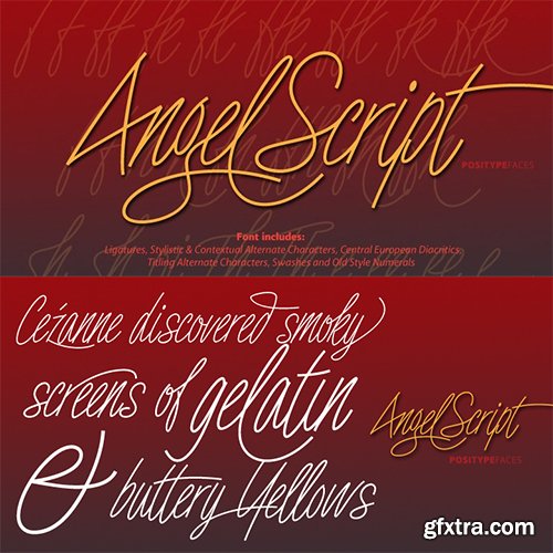 Angel Script Font $29