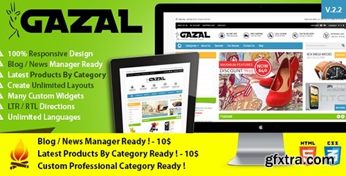 ThemeForest - Gazal v2.2 - Premium Opencart Theme