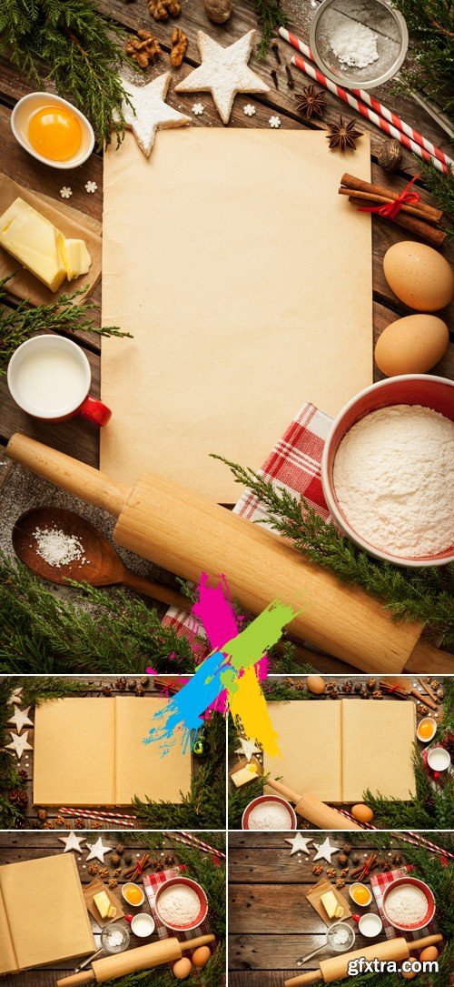 Stock Photo - Baking Christmas Food