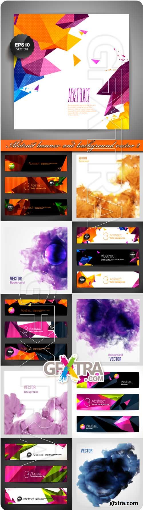 Abstract banner and background vector 2