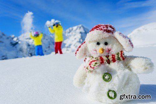 Stock Photos - Snowman, Winter, 25xJPG