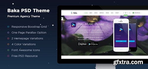 PSD Web Template - Baka