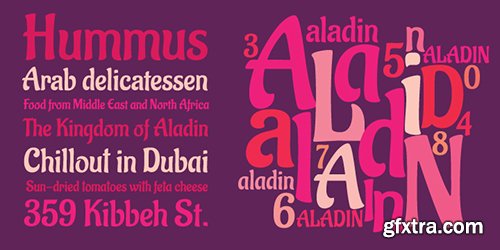 Aladin Font Family $29