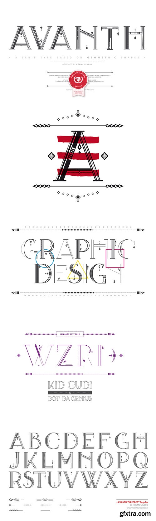 GraphicRiver Avanth Font Family 9278339