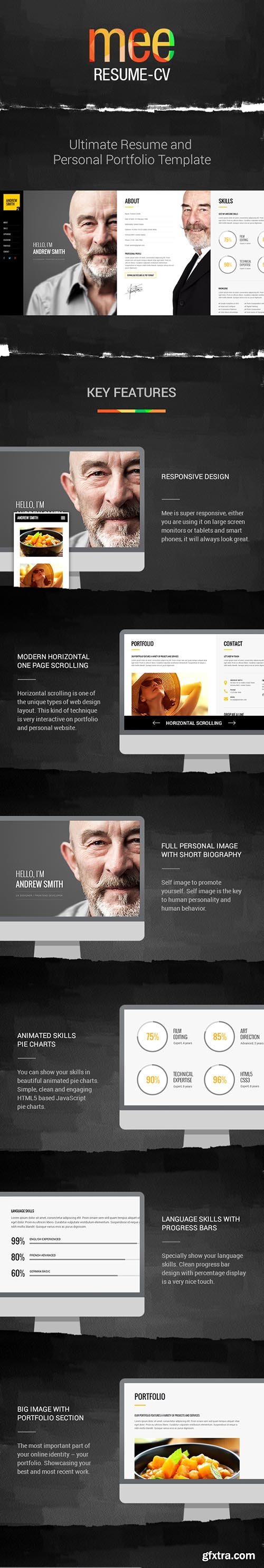 Themefores MEE - Responsive Resume / Personal Portfolio 8777018