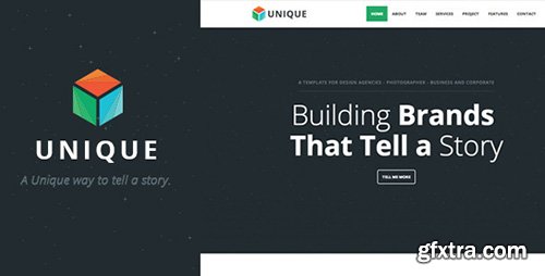 Themeforest Unique - Parallax One Page Template 7933142