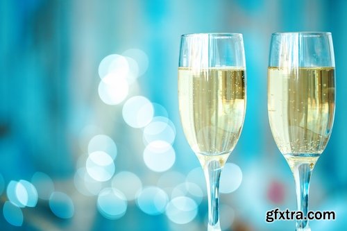 Collection of celebratory champagne 25 UHQ Jpeg